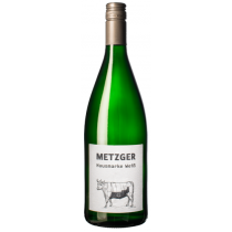 Metzger Hausmarke weiss halbtrocken 2017 1Liter - C -