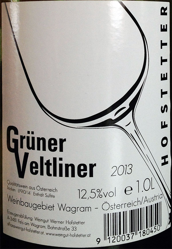 Hofstetter Grüner Veltliner 2018 1Liter