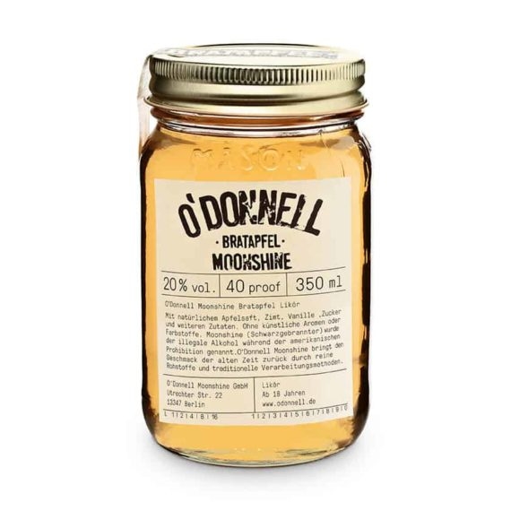 O’Donnell Moonshine Bratapfel (350ml, 20%vol.) inkl Ausgießer