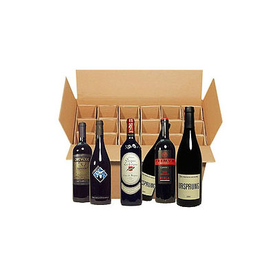 Paket mit 18 Flaschen Rotwein - Weltweit -