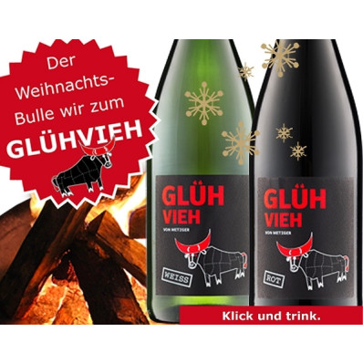 Metzger Winzer weisser Glühwein GlühVieh