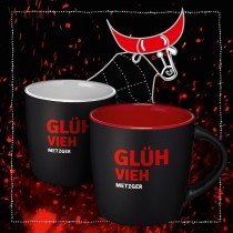 Metzger 'Glühvieh' Glühwein Tasse Weiss